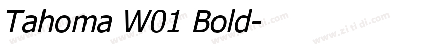 Tahoma W01 Bold字体转换